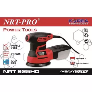 Orbital Disc Sander NRT PRO 925 HD 5 Inch Variable Speed Mesin Amplas Bulat Bundar Putar Low Watt