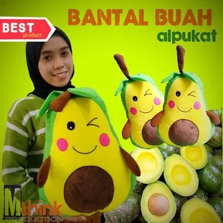 bantal karakter buah alpukat kain halus isi super empuk original harga resseler termurah