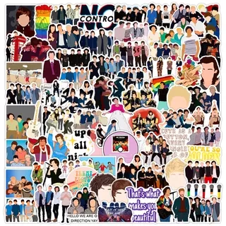 100Pcs/Set ? One Direction 1D - Series B Pop Music Band Stikers ? Louis Tomlinson Harry Edward Styles Liam Payne Niall James Horan DIY Fashion Luggage Laptop Skateboard Decals Doodle Stikers