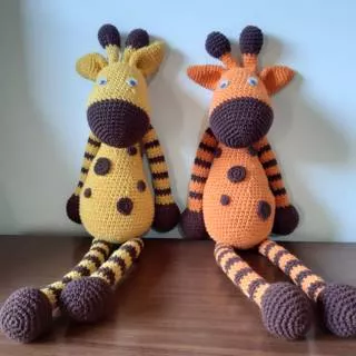 Boneka Rajut Jerapah Amigurumi (WARNA BISA REQUEST)