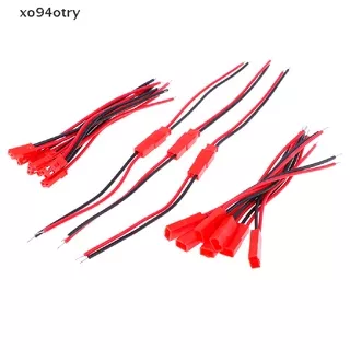 [xo94otry] 20pcs 2 Pin connector male female jst plug cable 22 awg wire for rc battery .