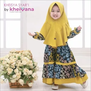 Kheisya Gamis Syar`i Anak Lemon