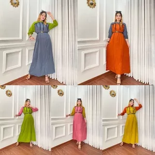 Dress Panjang Pelangi | Daster Gamis Full Colour