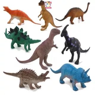 Mainan Dinosaurus Karet Besar | Mainan Anak Laki Laki 2/3/4/5 Tahun | Mainan Hewan Karet Set Jumbo