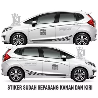 STIKER MOBIL STRIPING MOBIL FLAG RACING UNIVERSAL AVANZA XENIA XPANDER ERTIGA JAZZ DLL 01