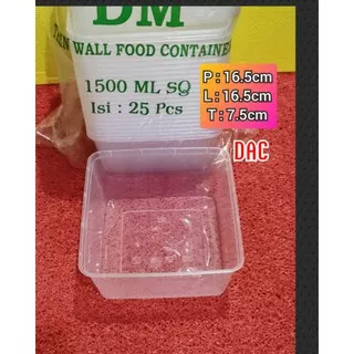 Thinwall DM 1500 ML Food Container/Kotak Makan/Katak Daging/Kotak Sayur