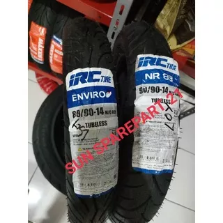 SEPASANG BAN IRC DEPAN BELAKANG TUBLES BEAT BEAT FI BEAT STREET VARIO 110 125 150 SCOPY SPACY HONDA GENIO