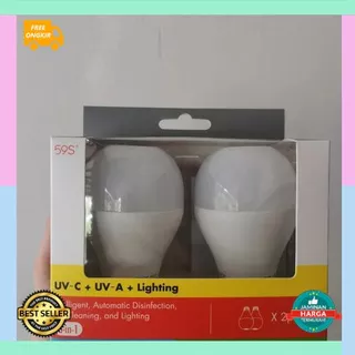 COD Hemat SunClean UV-C Sterilization LED Bulb Light (A60) - Lampu Disinfeksi