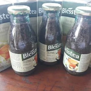 Blesstea teh hitam paket 3 botol original