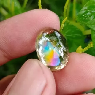 batu bening pelangi natural alam asli Bkn black jade yaman delima cincin akik permata opal pirus