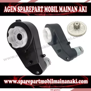 ?Ready? Gearbox Gearbok Mobil Motor Mainan Aki tipe 550 12V + Dinamo 12Volt