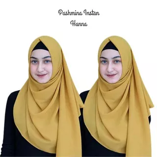 Semi instan Hanna Pashmina Instan Salma/ Pashmina instan Semi / Hijab Jilbab Instan