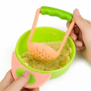 Baby Food Mills dan Container Bowl Set Manual Grinding Dishes Fruit Containers Bowl