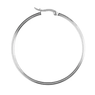 Titanium Steel Big Circle Women Hoop Earrings Exaggerated Hoop Ear Loop Smooth Ring Earring Stainless Steel Jewelry
