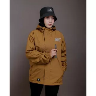 JAKET JACKET PARKA PARASUT POLOS COWOK CEWEK PRIA WANITA LAKI-LAKI PEREMPUAN HANGAT TEBAL SPORT OLAHRAGA LARI OUTDOOR MUSIM HUJAN TOPI KUALITAS DISTRO ORIGINAL ORI THE BOJIEL UNDER PLEASURE WATERPROOF ANTI TAHAN AIR COUPLE COPLE KOPLE UNISEX COKLAT KUNYIT