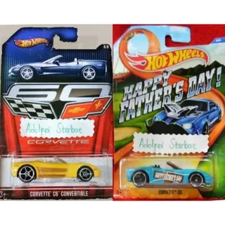 Hotwheels Corvette c6 convertible edisi 60 corvette edisi happy father`s day