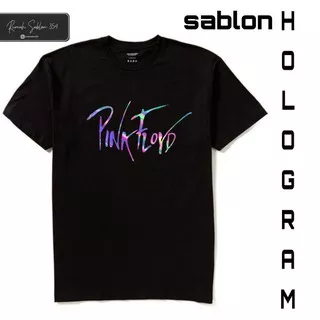 kaos baju PINK FLOYD tshirt band pinkfloyd ( HOLOGRAM ) / kaos oversize lokal hitam pria wanita dewasa tee / kaos distro / baju hitam polos psychedelic rock BAND
