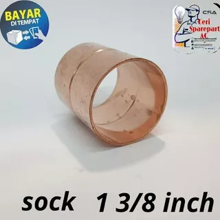 sock fitting pipa tembaga AC ukuran 1 3/8 inch