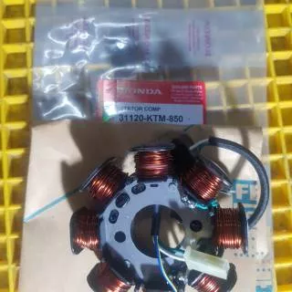 spull assy supra x125. kharisma mahnet denso. spul supra x125 set pulser