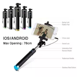 Tongsis Kabel Full Black Selfie Stick Monopod Tongsis HP Tongsis Murah Tongsis Black Tongsis Full Black Tongsis Black Full Monopod Tongsis Black Kabel Tongsis Kabel Lipat Tongsis Kabel Mini