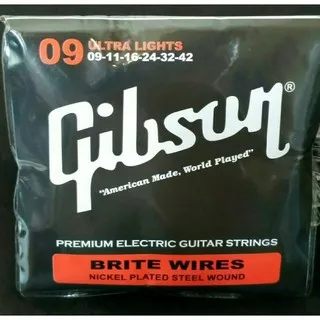 senar gitar Gibson Premium Brite Wires set