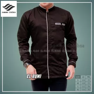 Baju koko warna coklat kopi koko dewasa baju koko baju taqwa baju koko dewasa koko lengan panjang