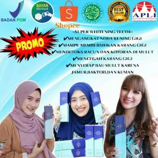 SUPER WHITENING TEETH Pemutih gigi pasta gigi pembersih karang gigi