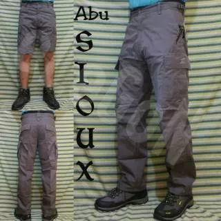 Celana PDL Lapangan Cargo Sambung Sioux Abu Celana Gunung Outdoor Hiking ShiouxShioux jo