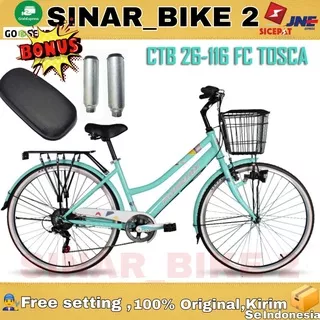 Sepeda Keranjang Dewasa Perempuan 26 Inch CTB PHOENIX 116 FC 7 Speed