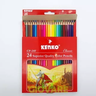Pensil Warna KENKO 24 warna CP-24F ORIGINAL | GIOVARE