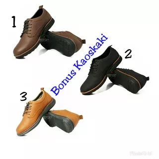 SEPATU FORMAL MURAH FREE KAOSKAKI ORIGINAL MOOFEAT LUNAR (COKLAT-HITAM-TAN)