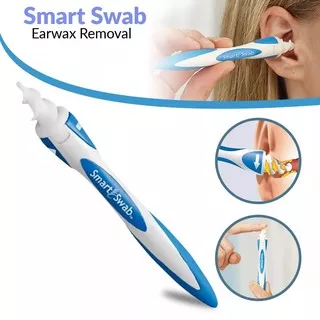 smart swab Alat Pembersih Kotoran Telinga Bentuk Spiral Bahan Lembut korek Kuping