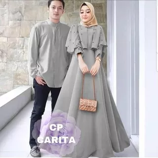 Sarimbit Keluarga Baju Couple Keluarga Family Set Lebaran Sari ZZ142 Carita Couple Muslim Baju Pasan