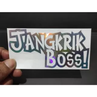 STICKER CUTTING JANGKRIK BOSS MOTOR MOBIL