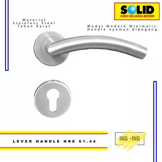 Lever Handle Solid HRE 61.44 /Gagang Pintu Solid/ Handle Pintu Solid - Satin Stainless