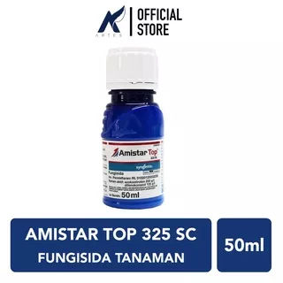 AMISTAR TOP 325 SC Fungisida-Obat-Racun Jamur Tanaman Syngenta Amistartop 325SC Buah-Padi-dll 50 ml