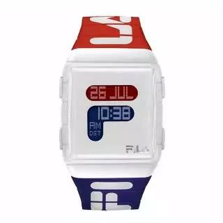 [ASM]COD Jam Tangan Pria/Wanita Trendy FILA digital BENDERA Strap Rubber