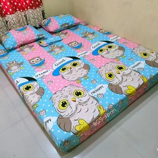 Sprei Homemade motif owl big/ burung hantu terbaru