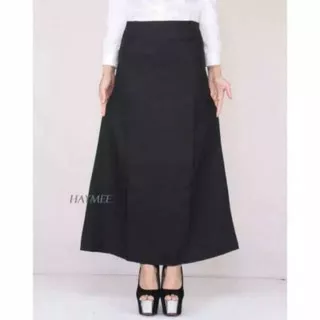 ROK HITAM KERJA PANJANG MODEL A/ROK HITAM PANJANG NON SPAN/ROK FORMAL/ROK KERJA PANJANG HITAM MURAH