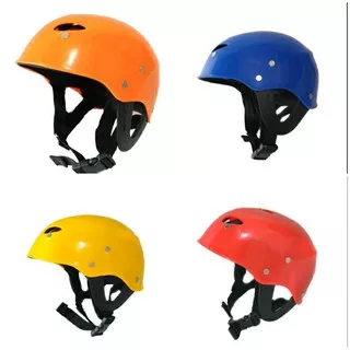 helm rafting outbound climbing perahu karet sepeda skateboard anti air kayak arung jeram dayung