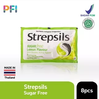 Strepsils Sugar Free Lemon Falvour 8 Butir 35gr