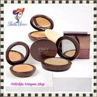 BEDAK PIXY SILKY POWDERY CAKE MAKE IT GLOW ORIGINAL PIXY SILKY POWDER CAKE COMPACT ORI CASE KACA KOSMETIK BEAUTY MAKE UP KECANTIKAN MAKEUP COSMETIK KULIT WAJAH COSMETIC CUSHION MOISTURIZING LIGHT NATURAL LIGHTHENING MURAH