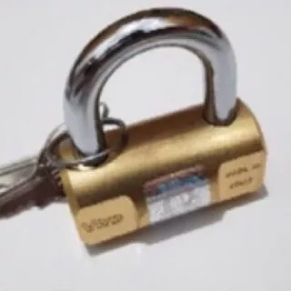 Gembok VIRO Balok 40mm Asli 101 / Kunci Gantung Bulat Kuningan 40 mm / Brass Rectangle Padlock Italy