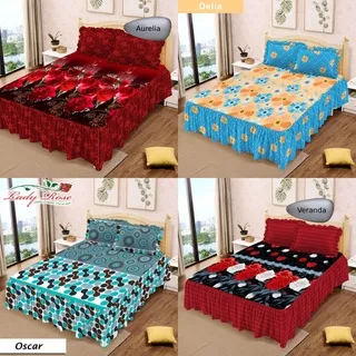 SPREI RUMBAI LADY ROSE No.1 KING 180 MOTIF AURELIA, DELIA, OSCAR, VERANDA