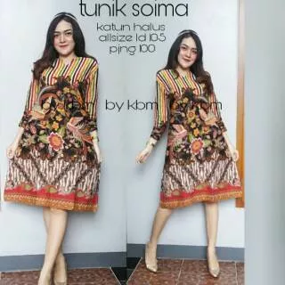 Dress Batik Panjang / Dress Batik Sabrina / Dress Katun