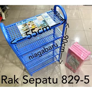 Rak Sepatu Susun 5 Plastik Shinpo 829-5