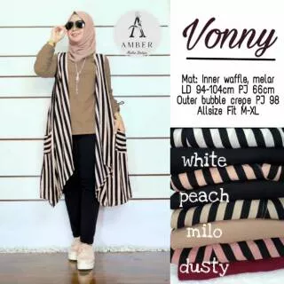 Vonny Set Waffle Atasan by Amber