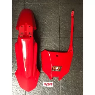 SPAKBOR DEPAN + PAPAN NOMOR HRV CRF450 2021 - MERAH