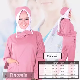 Baju Perawat Wanita/ Baju Perawat Lengan Panjang / Baju Oka Bahan Premium / Baju Ok Bahan American