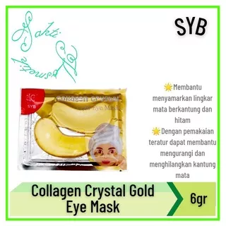 COD - SYB Collagen Crystal Gold Eye Mask 6gr - Masker Mata - Sakti Kosmetik - Supplier Murah Semarang Ungaran Bawen